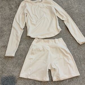 YoungLA Women's Ivory workout set